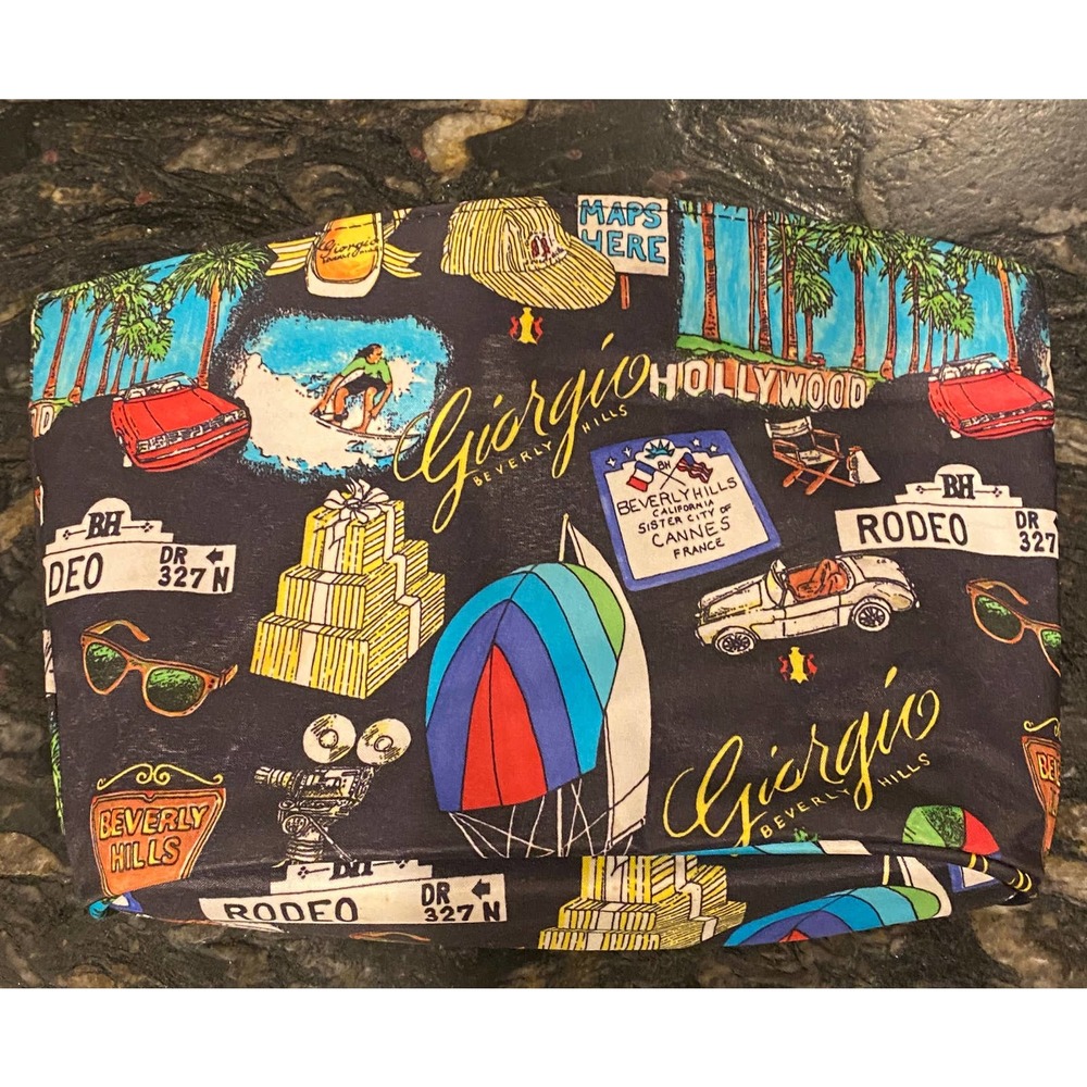 Vintage Nicole Miller for Giorgio Beverly Hills purse/makeup cosmetic bag